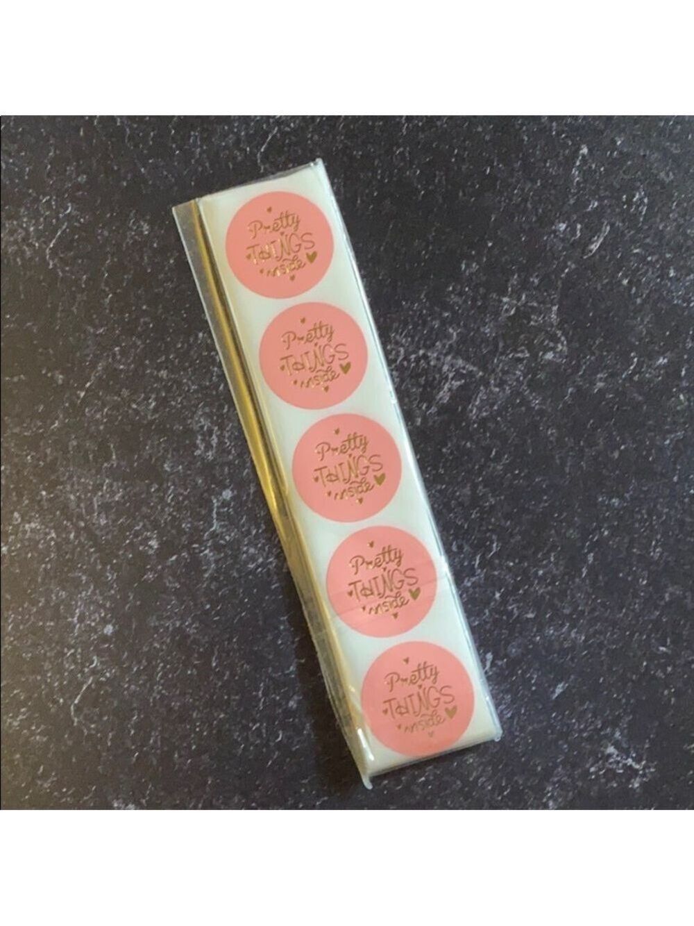 ( 100 Thank You Stickers Pack 1” Round PRICE IS FIRM ) - Picture 2 of 3